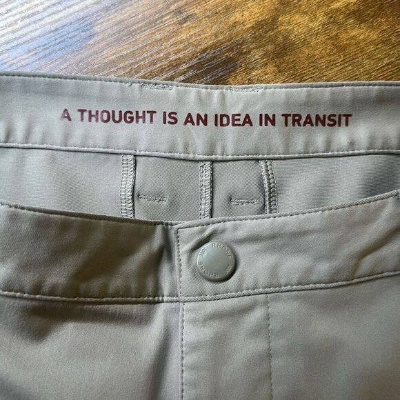 RHONE Commuter Pants Joggers size 32 Tan Khaki Chino Style 100594 FLAW - Picture 12 of 16